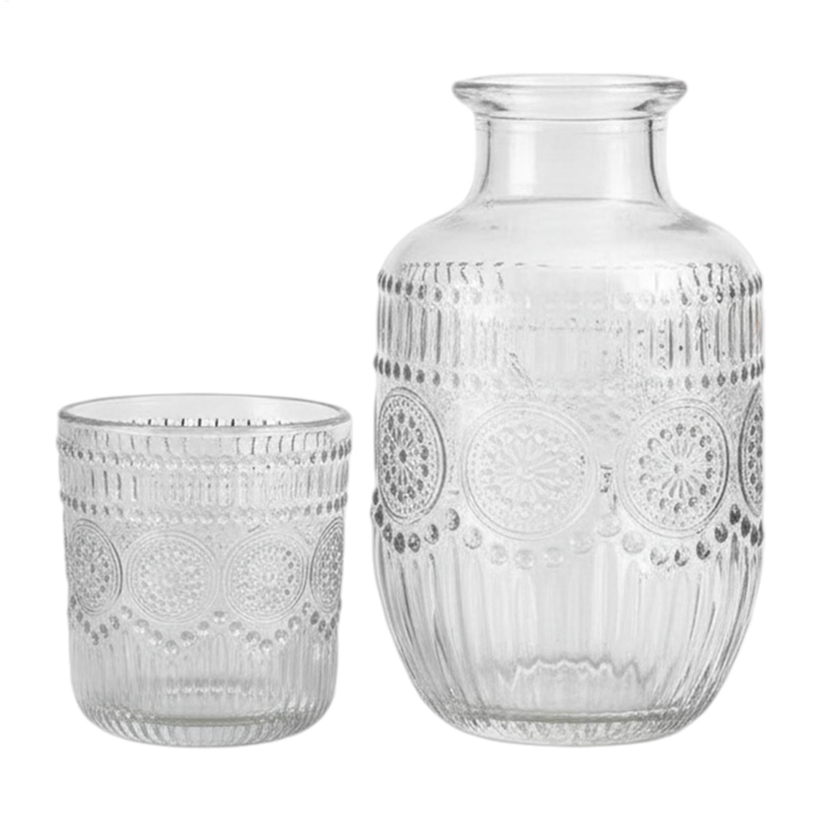 Espresso Shot Glass - 550ml Bedside Carafe Pitcher And Water
