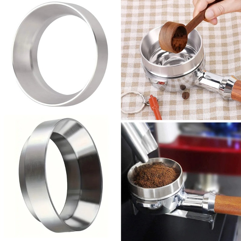Coffee Extraction Equipment - Stainless Steel Espresso Dosing Funnel Compatible