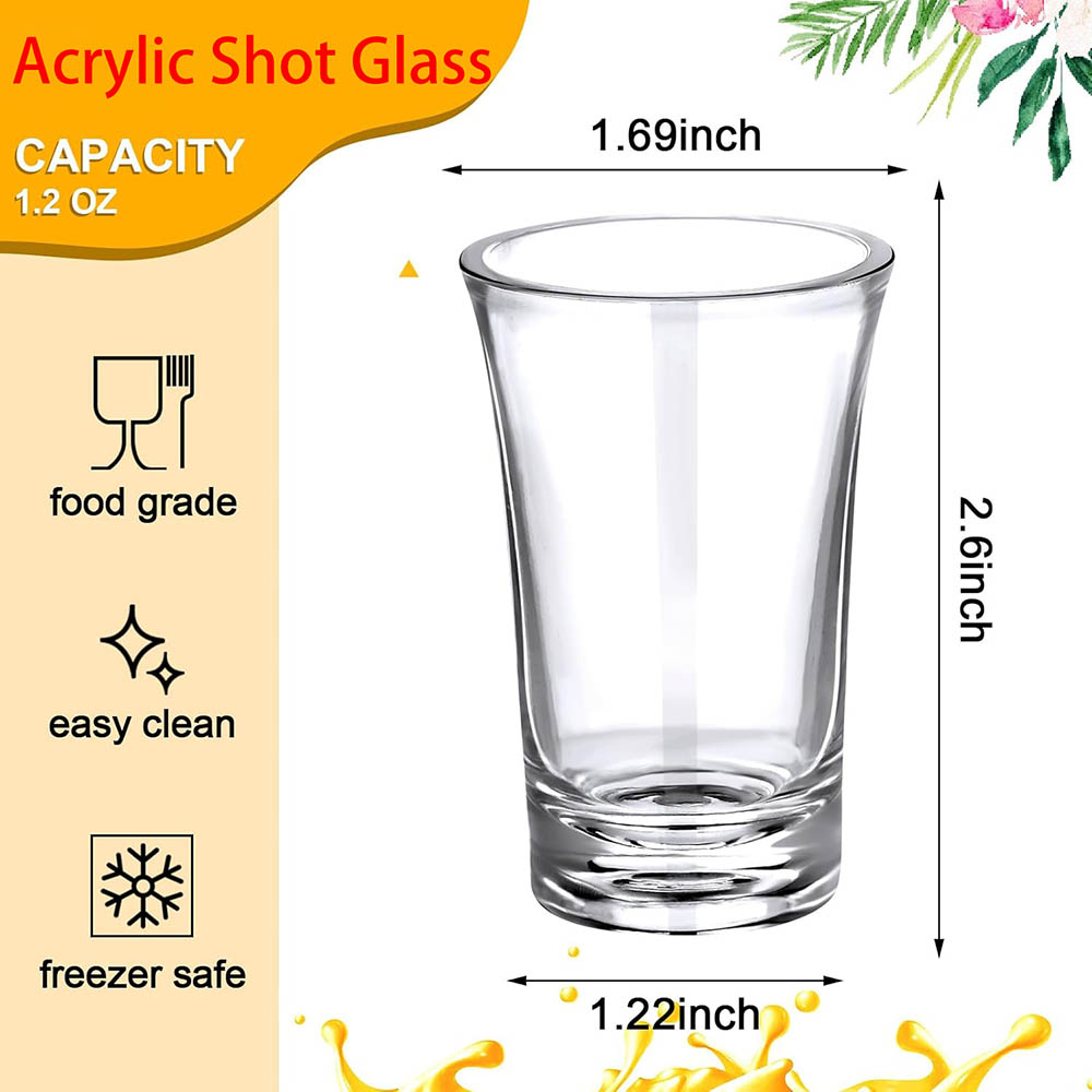 1.2oz Acrylic Shot Glass Bulk  - Espresso Shot Glass 评论和价格