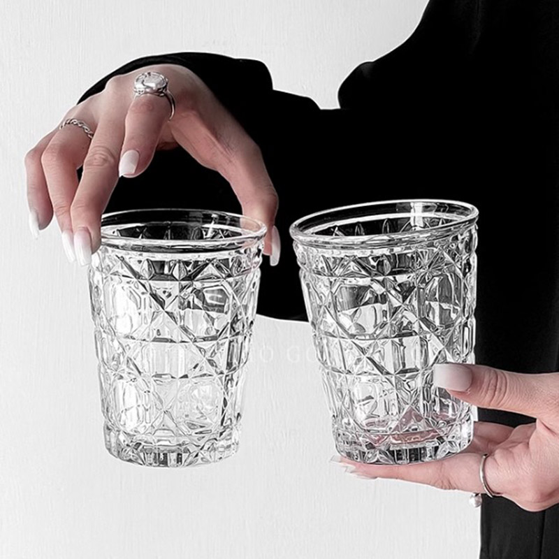 2pcs 310ml Vintage Diamond Pat - Espresso Shot Glass 评论和价格
