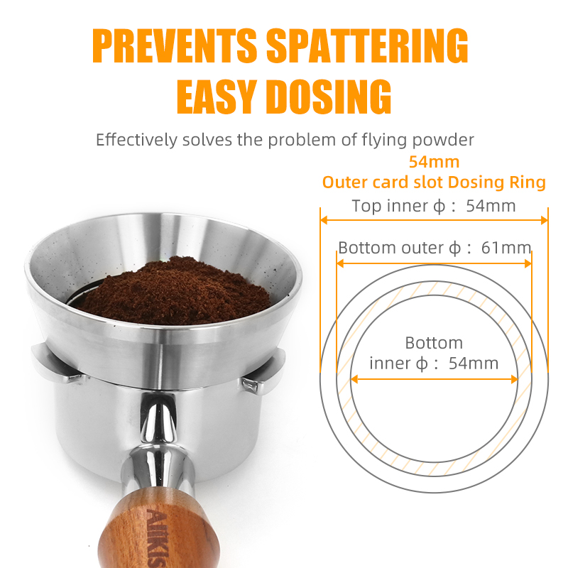 54mm Coffee Dosing Ring Stainl - Coffee Extraction Equipment 评论和价格