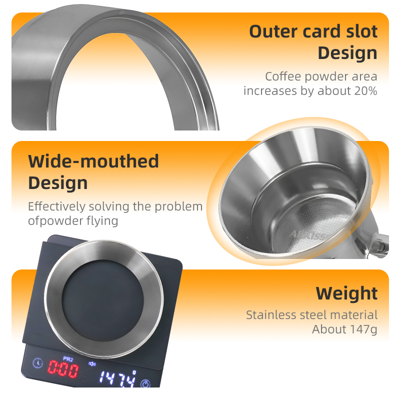 54mm Coffee Dosing Ring Stainl - Coffee Extraction Equipment 评论和价格
